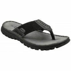 Black Ainsley Toe-Post Sandals | Lotus