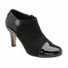 Black Auvergne Heeled Shoe-Boots | Lotus