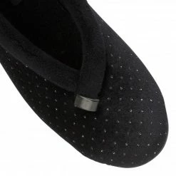 Black Beverley Velour Slippers | Lotus -Lotus Shop black beverley velour slippers lotus p12705 29375 medium