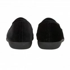 Black Clarence Velour Slippers | Lotus -Lotus Shop black clarence velour slippers lotus p12737 29689 medium