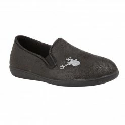Black Claude Full Shoe Slippers | Lotus