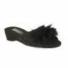 Black & Diamante Allure Slippers | Lotus