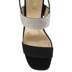 Black & Diamante Elisena Open-Toe Block Heel Sandals | Lotus -Lotus Shop black diamante elisena open toe block heel sandals lotus p13727 33072 medium