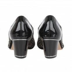 Black & Diamante Immy Open-Toe Shoes | Lotus -Lotus Shop black diamante immy open toe shoes lotus p12565 28643 medium