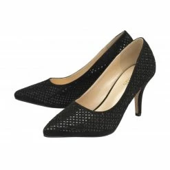 Lotus Shop -Lotus Shop black diamante kayla court shoes lotus p13405 32201 medium