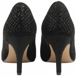 Black & Diamante Kayla Court Shoes | Lotus -Lotus Shop black diamante kayla court shoes lotus p13405 32202 medium