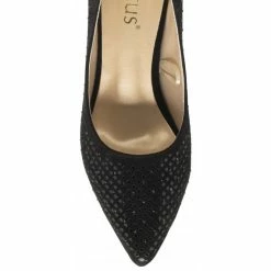 Black & Diamante Kayla Court Shoes | Lotus -Lotus Shop black diamante kayla court shoes lotus p13405 32203 medium