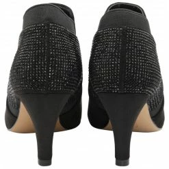 Black & Diamante Kristina Pointed Toe Shoe-Boots | Lotus -Lotus Shop black diamante kristina pointed toe shoe boots lotus p13455 32214 medium