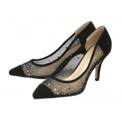 Lotus Shop -Lotus Shop black diamante maria court shoes lotus p13408 32269 medium