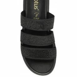 Black & Diamante Olga Mule Sandals | Lotus -Lotus Shop black diamante olga mule sandals lotus p13587 32784 medium