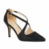 Black & Diamante Panache Court Shoes | Lotus -Lotus Shop black diamante panache court shoes lotus p12712 29176 medium