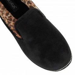 Black Eliza Textile Slippers | Lotus -Lotus Shop black eliza textile slippers lotus p12707 29686 medium