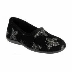 Black Jessie Full Shoe Slippers | Lotus