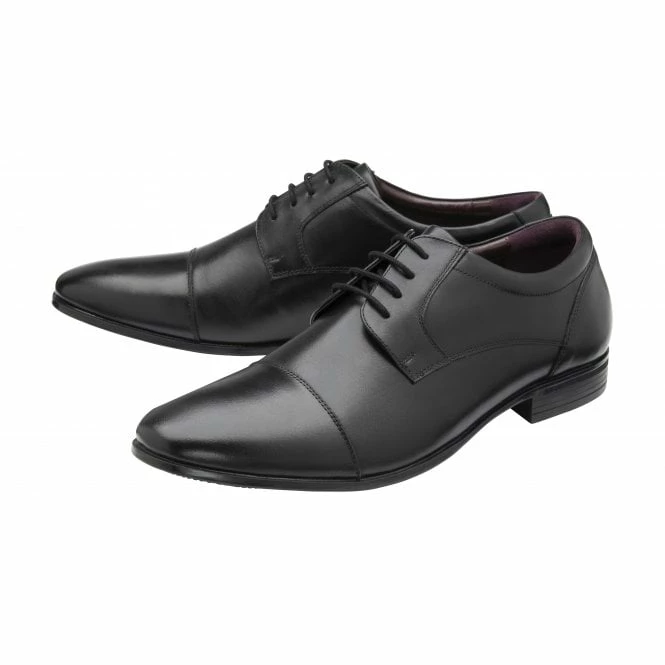 Black Leather Banwell Lace-Up Oxford Shoes | Lotus 4 Black Leather Banwell Lace-Up Oxford Shoes | Lotus - Image 2