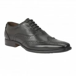 Black Leather Bishop Brogues | Lotus