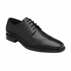 Black Leather Dartford Brogues | Lotus