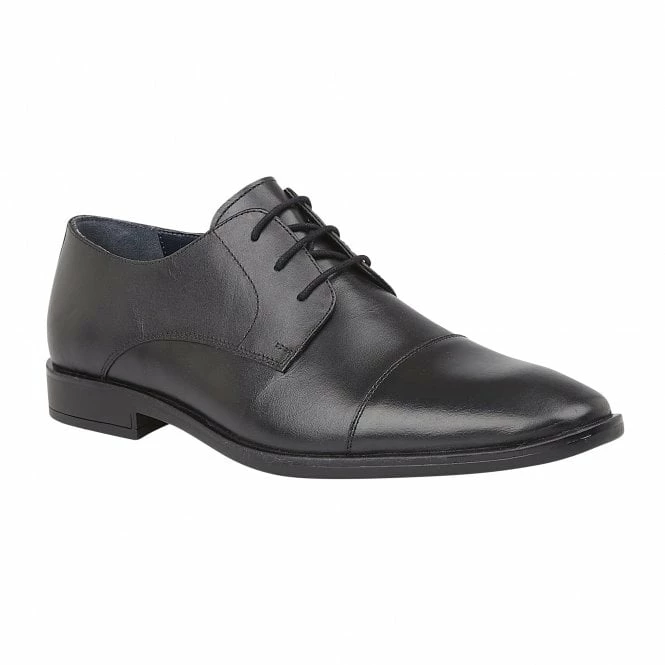 Black Leather Euston Lace-Up Derby Shoes | Lotus 3 Black Leather Euston Lace-Up Derby Shoes | Lotus