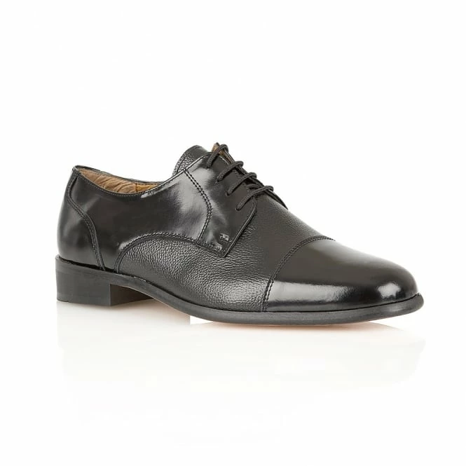 Black Leather Farnham Lace-Up Shoes | Rombah Wallace 3 Black Leather Farnham Lace-Up Shoes | Rombah Wallace