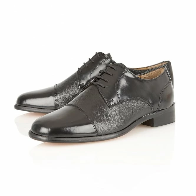 Black Leather Farnham Lace-Up Shoes | Rombah Wallace 4 Black Leather Farnham Lace-Up Shoes | Rombah Wallace - Image 2