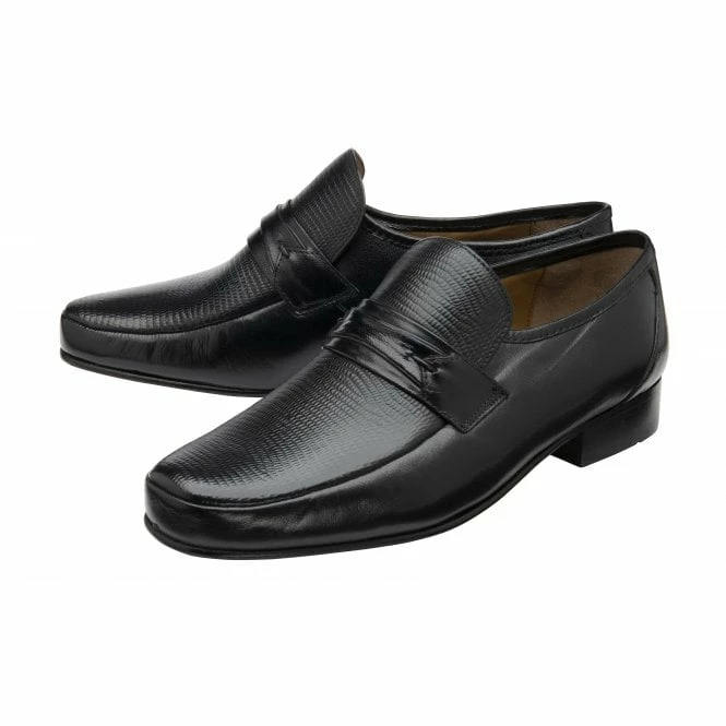 Black Leather Galligan Loafers | Rombah Wallace 4 Black Leather Galligan Loafers | Rombah Wallace - Image 2