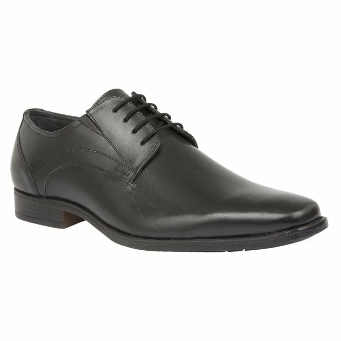 Black Leather Huntington Lace-Up Shoes | Lotus 3 Black Leather Huntington Lace-Up Shoes | Lotus