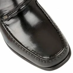 Black Leather Lowndes Loafers | Rombah Wallace -Lotus Shop black leather lowndes loafers rombah wallace p9 6801 medium
