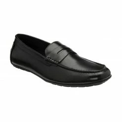Black Leather Marcel Loafers | Lotus