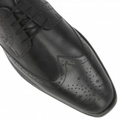 Black Leather Milton Lace-Up Brogues | Lotus -Lotus Shop black leather milton lace up brogues lotus p12742 29159 medium