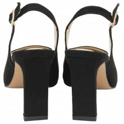 Black Microfibre Elyse Slingback Court Shoes | Lotus -Lotus Shop black microfibre elyse slingback court shoes lotus p13724 33051 medium