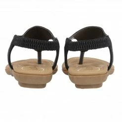 Black Orla Flat Toe-Post Sandals | Lotus 8 Black Orla Flat Toe-Post Sandals | Lotus -Lotus Shop black orla flat toe post sandals lotus p12522 28336 medium