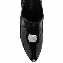Black Patent Kristina Pointed Toe Shoe-Boots | Lotus -Lotus Shop black patent kristina pointed toe shoe boots lotus p13027 30748 medium