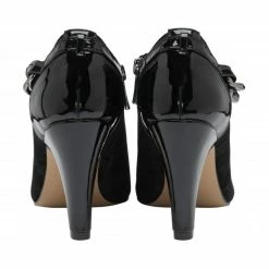 Black & Pewter Plaid Alison Heeled Shoe-Boots | Lotus -Lotus Shop black pewter plaid alison heeled shoe boots lotus p13059 30563 medium