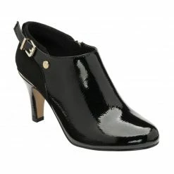 Black Ramona Heeled Shoe-Boots | Lotus