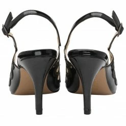 Black & Snake-Print Debbie Slingback Court Shoes | Lotus -Lotus Shop black snake print debbie slingback court shoes lotus p13615 33015 medium