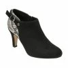 Black & Snake-Print Ramona Heeled Shoe-Boots | Lotus -Lotus Shop black snake print ramona heeled shoe boots lotus p13492 32332 medium
