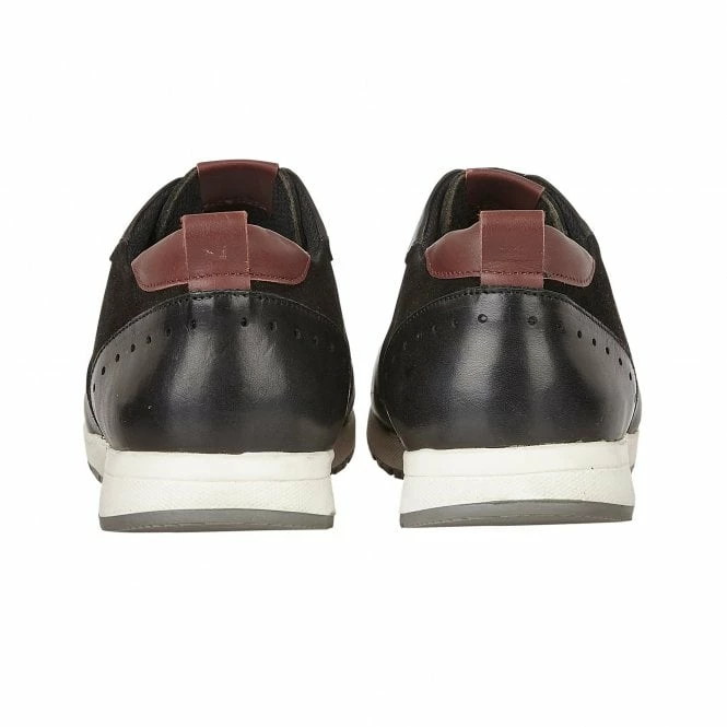 Black Suede & Leather Abel Trainers | Lotus 5 Black Suede & Leather Abel Trainers | Lotus - Image 3