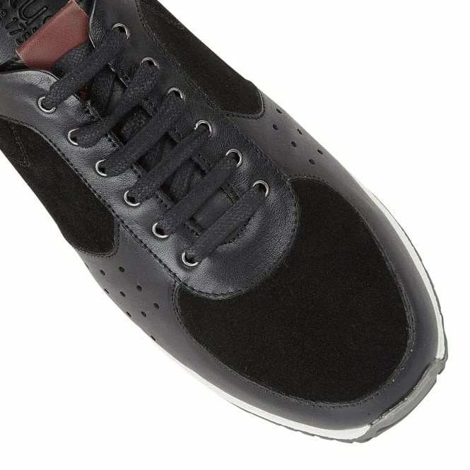 Black Suede & Leather Abel Trainers | Lotus 6 Black Suede & Leather Abel Trainers | Lotus - Image 4