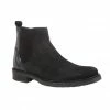 Black Suede & Leather Fabian Ankle Boots | Lotus