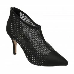 Black Textile Alexandra Shoe-Boots | Lotus