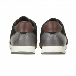 Black Textile & Grey Leather Barrie Trainers | Lotus -Lotus Shop black textile grey leather barrie trainers lotus p12747 29557 medium