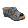 Blue Leather Genevieve Mule Sandals | Lotus -Lotus Shop blue leather genevieve mule sandals lotus p13669 32753 medium