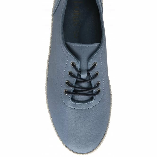 Blue Leather Juliana Lace-Up Shoes | Lotus 6 Blue Leather Juliana Lace-Up Shoes | Lotus - Image 4