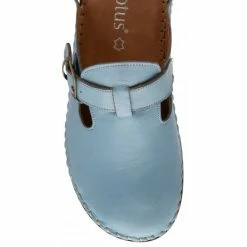 Blue Leather Kerry Round-Toe Mules | Lotus -Lotus Shop blue leather kerry round toe mules lotus p13634 33260 medium