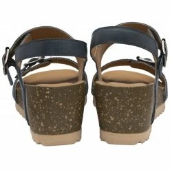 Blue & Snake-Print Leather Brynlee Open-Toe Wedge Sandals | Lotus -Lotus Shop blue snake print leather brynlee open toe wedge sandals lotus p13662 32695 medium