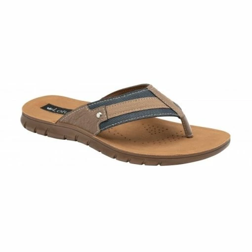 Blue & Tobacco Ian Toe-Post Sandals | Lotus -Lotus Shop blue tobacco ian toe post sandals lotus p12927 30219 medium