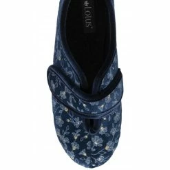 Blue Wilma Strap Fastener Full Shoe Slippers | Lotus 9 Blue Wilma Strap Fastener Full Shoe Slippers | Lotus -Lotus Shop blue wilma strap fastener full shoe slippers lotus p13148 31057 medium