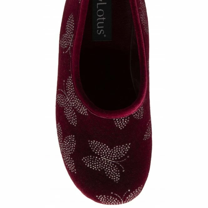 Bordo Jessie Full Shoe Slippers | Lotus 6 Bordo Jessie Full Shoe Slippers | Lotus - Image 4