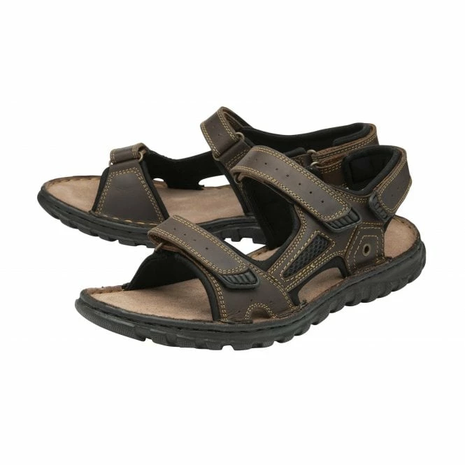 Brown Douglas Strap Sandals | Lotus 4 Brown Douglas Strap Sandals | Lotus - Image 2