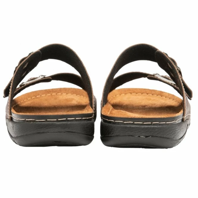 Brown George Mule Sandals | Lotus 5 Brown George Mule Sandals | Lotus - Image 3