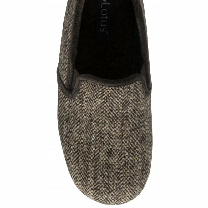 Brown Stanley Full Shoe Slippers | Lotus 6 Brown Stanley Full Shoe Slippers | Lotus - Image 4